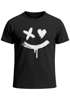 Herren T-Shirt mit Print Aufdruck Smile Techwear Fashion Streetstyle Trendmotiv Neverless®preview