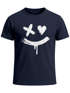 Herren T-Shirt mit Print Aufdruck Smile Techwear Fashion Streetstyle Trendmotiv Neverless®preview