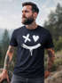 Herren T-Shirt mit Print Aufdruck Smile Techwear Fashion Streetstyle Trendmotiv Neverless®preview