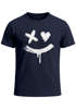 Herren T-Shirt mit Print Aufdruck Smile Techwear Fashion Streetstyle Trendmotiv Neverless®preview