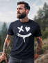 Herren T-Shirt mit Print Aufdruck Smile Techwear Fashion Streetstyle Trendmotiv Neverless®preview