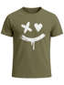 Herren T-Shirt mit Print Aufdruck Smile Techwear Fashion Streetstyle Trendmotiv Neverless®preview