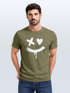 Herren T-Shirt mit Print Aufdruck Smile Techwear Fashion Streetstyle Trendmotiv Neverless®preview
