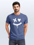 Herren T-Shirt mit Print Aufdruck Smile Techwear Fashion Streetstyle Trendmotiv Neverless®preview