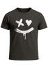 Herren T-Shirt mit Print Aufdruck Smile Techwear Fashion Streetstyle Trendmotiv Neverless®preview