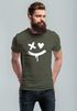 Herren T-Shirt mit Print Aufdruck Smile Techwear Fashion Streetstyle Trendmotiv Neverless®preview