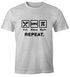 Herren T-Shirt mit Spruch Eat Sleep Repeat Mega Mix Fun-Shirt lustige Geschenke Moonworks®preview