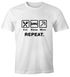 Herren T-Shirt mit Spruch Eat Sleep Repeat Mega Mix Fun-Shirt lustige Geschenke Moonworks®preview