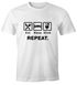 Herren T-Shirt mit Spruch Eat Sleep Repeat Mega Mix Fun-Shirt lustige Geschenke Moonworks®preview