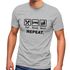 Herren T-Shirt mit Spruch Eat Sleep Repeat Mega Mix Fun-Shirt lustige Geschenke Moonworks®preview