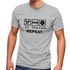 Herren T-Shirt mit Spruch Eat Sleep Repeat Mega Mix Fun-Shirt lustige Geschenke Moonworks®preview