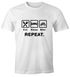 Herren T-Shirt mit Spruch Eat Sleep Repeat Mega Mix Fun-Shirt lustige Geschenke Moonworks®preview