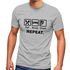 Herren T-Shirt mit Spruch Eat Sleep Repeat Mega Mix Fun-Shirt lustige Geschenke Moonworks®preview