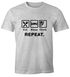 Herren T-Shirt mit Spruch Eat Sleep Repeat Mega Mix Fun-Shirt lustige Geschenke Moonworks®preview