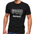 Herren T-Shirt mit Spruch Eat Sleep Repeat Mega Mix Fun-Shirt lustige Geschenke Moonworks®preview