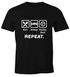 Herren T-Shirt mit Spruch Eat Sleep Repeat Mega Mix Fun-Shirt lustige Geschenke Moonworks®preview