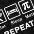 Herren T-Shirt mit Spruch Eat Sleep Repeat Mega Mix Fun-Shirt lustige Geschenke Moonworks®preview