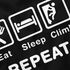 Herren T-Shirt mit Spruch Eat Sleep Repeat Mega Mix Fun-Shirt lustige Geschenke Moonworks®preview