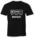 Herren T-Shirt mit Spruch Eat Sleep Repeat Mega Mix Fun-Shirt lustige Geschenke Moonworks®preview