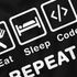 Herren T-Shirt mit Spruch Eat Sleep Repeat Mega Mix Fun-Shirt lustige Geschenke Moonworks®preview