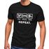 Herren T-Shirt mit Spruch Eat Sleep Repeat Mega Mix Fun-Shirt lustige Geschenke Moonworks®preview