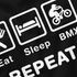 Herren T-Shirt mit Spruch Eat Sleep Repeat Mega Mix Fun-Shirt lustige Geschenke Moonworks®preview