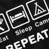 Herren T-Shirt mit Spruch Eat Sleep Repeat Mega Mix Fun-Shirt lustige Geschenke Moonworks®preview