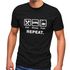 Herren T-Shirt mit Spruch Eat Sleep Repeat Mega Mix Fun-Shirt lustige Geschenke Moonworks®preview