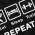 Herren T-Shirt mit Spruch Eat Sleep Repeat Mega Mix Fun-Shirt lustige Geschenke Moonworks®preview