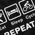 Herren T-Shirt mit Spruch Eat Sleep Repeat Mega Mix Fun-Shirt lustige Geschenke Moonworks®preview