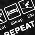 Herren T-Shirt mit Spruch Eat Sleep Repeat Mega Mix Fun-Shirt lustige Geschenke Moonworks®preview