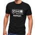 Herren T-Shirt mit Spruch Eat Sleep Repeat Mega Mix Fun-Shirt lustige Geschenke Moonworks®preview