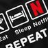 Herren T-Shirt mit Spruch Eat Sleep Repeat Mega Mix Fun-Shirt lustige Geschenke Moonworks®preview