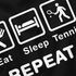 Herren T-Shirt mit Spruch Eat Sleep Repeat Mega Mix Fun-Shirt lustige Geschenke Moonworks®preview