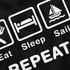 Herren T-Shirt mit Spruch Eat Sleep Repeat Mega Mix Fun-Shirt lustige Geschenke Moonworks®preview