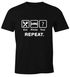 Herren T-Shirt mit Spruch Eat Sleep Repeat Mega Mix Fun-Shirt lustige Geschenke Moonworks®preview