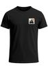 Herren T-Shirt mit Wald-Logo Outdoor Badge Naturmotiv Sommer Fashion Streetstyle Grafikshirt Kurzarm Baumwolle Neverless®preview
