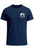 Herren T-Shirt mit Wald-Logo Outdoor Badge Naturmotiv Sommer Fashion Streetstyle Grafikshirt Kurzarm Baumwolle Neverless®preview
