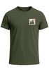 Herren T-Shirt mit Wald-Logo Outdoor Badge Naturmotiv Sommer Fashion Streetstyle Grafikshirt Kurzarm Baumwolle Neverless®preview