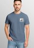 Herren T-Shirt mit Wald-Logo Outdoor Badge Naturmotiv Sommer Fashion Streetstyle Grafikshirt Kurzarm Baumwolle Neverless®preview