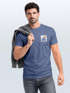 Herren T-Shirt mit Wald-Logo Outdoor Badge Naturmotiv Sommer Fashion Streetstyle Grafikshirt Kurzarm Baumwolle Neverless®preview