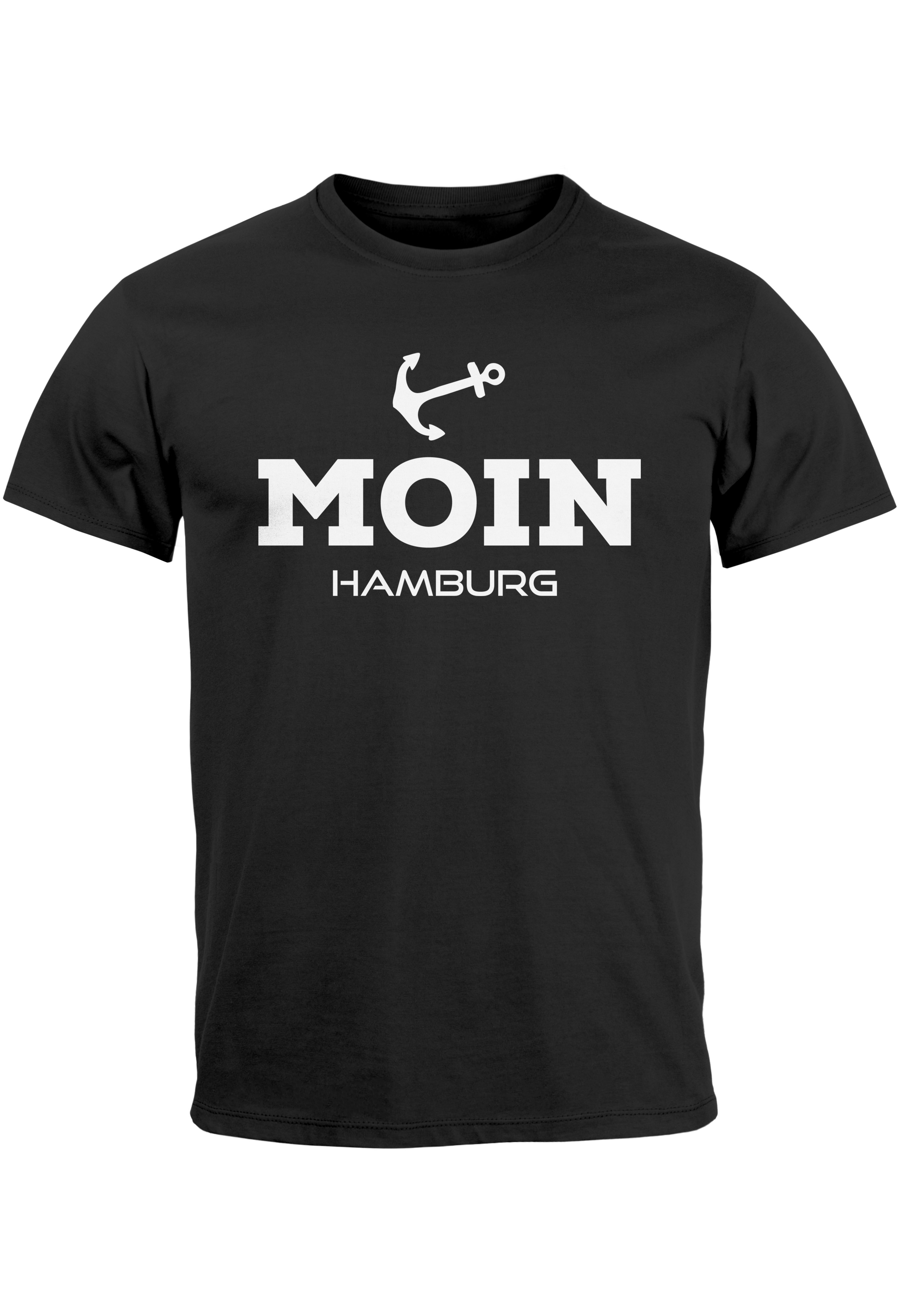 T-shirt Uomo Moin Germania Settentrionale Morgen Anker Print Amburgo - Foto 8