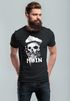 Herren T-Shirt Moin Kapitän Totenkopf Anker Bart Hamburg Fashion Streetstyle Neverless® preview