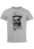 Herren T-Shirt Moin Kapitän Totenkopf Anker Bart Hamburg Fashion Streetstyle Neverless® preview