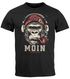 Herren T-Shirt Moin Schriftzug Gorilla Möwe Musik Aufdruck Brustprint Printshirt Fashion Streetstyle Neverless®preview