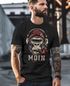 Herren T-Shirt Moin Schriftzug Gorilla Möwe Musik Aufdruck Brustprint Printshirt Fashion Streetstyle Neverless®preview