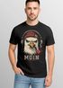Herren T-Shirt Moin Schriftzug Gorilla Möwe Musik Aufdruck Brustprint Printshirt Fashion Streetstyle Neverless®preview