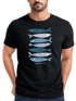 Herren T-Shirt Motiv Maritim Meer Fische Sommer Urlaub Spruch Respect the Locals  Fashion Streetstyle Neverless®preview