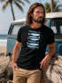 Herren T-Shirt Motiv Maritim Meer Fische Sommer Urlaub Spruch Respect the Locals  Fashion Streetstyle Neverless®preview