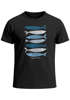 Herren T-Shirt Motiv Maritim Meer Fische Sommer Urlaub Spruch Respect the Locals  Fashion Streetstyle Neverless®preview
